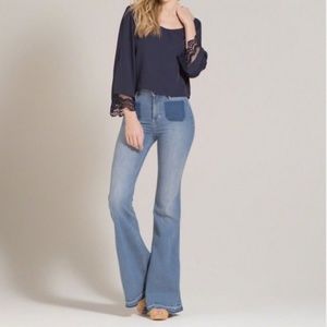 (On Hold)Hollister Vintage Bellbottom Denim Jeans